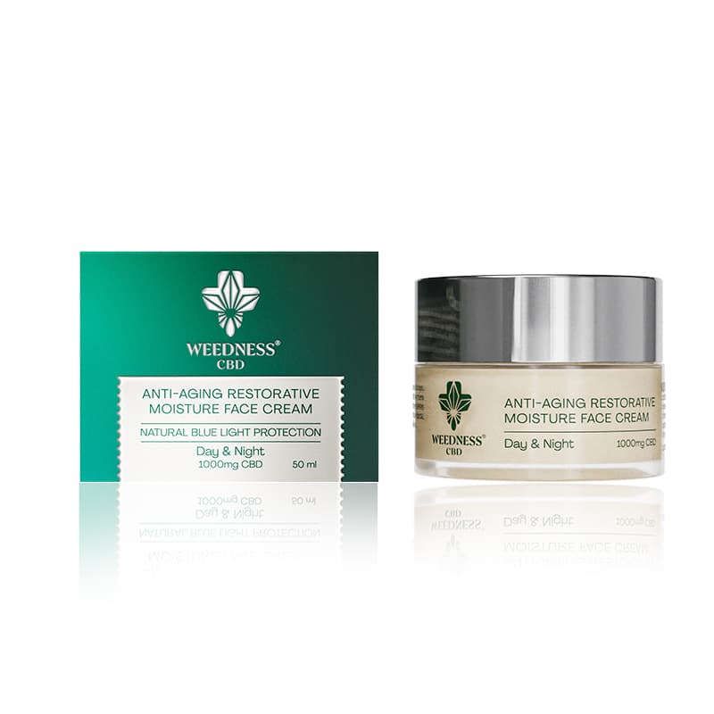 Αντιγηραντική κρέμα προσώπου 24h | 1000mg CBD 50ml