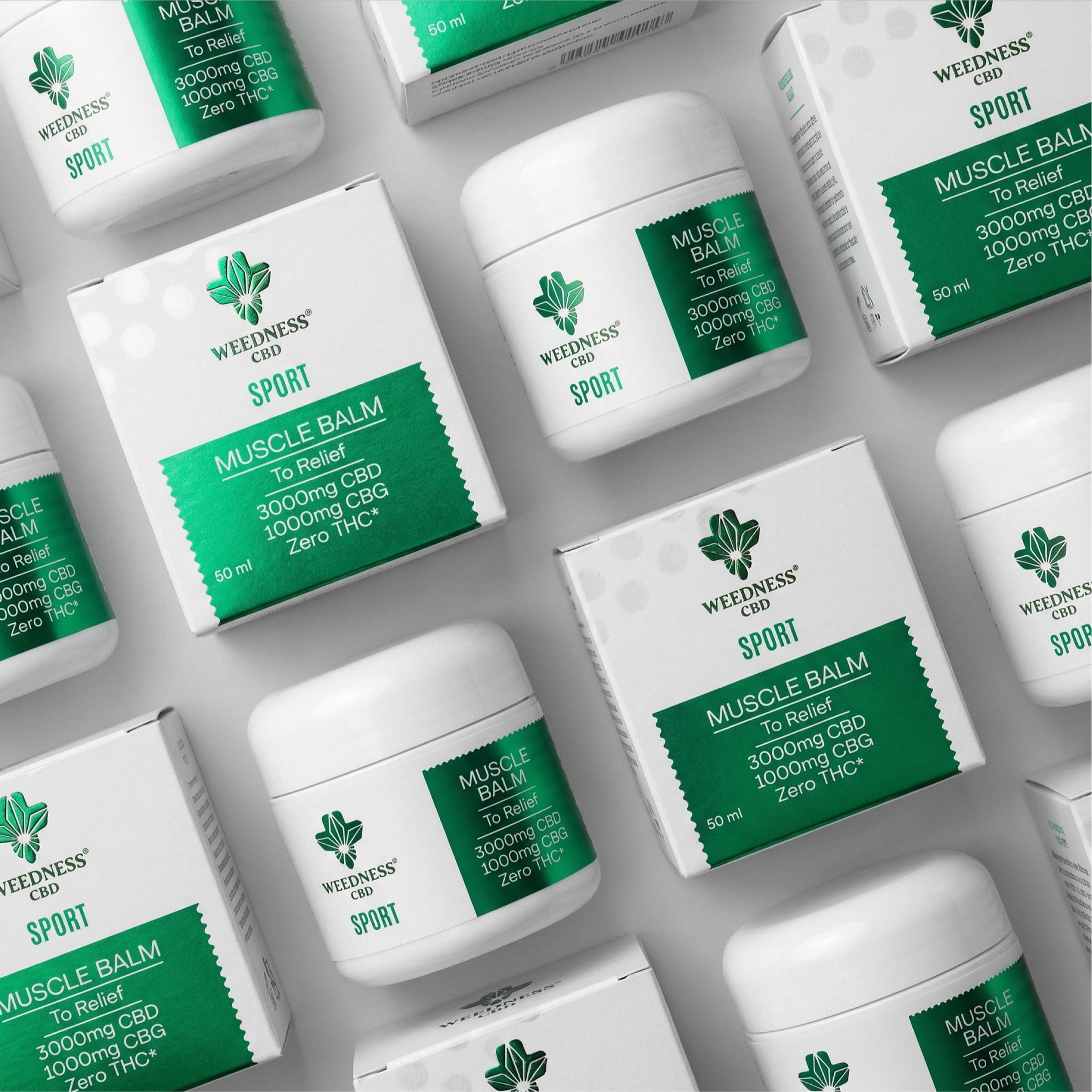 Βάλσαμο Sport Ανακούφισης Μυών 3000mg CBD και 1000mg CBG