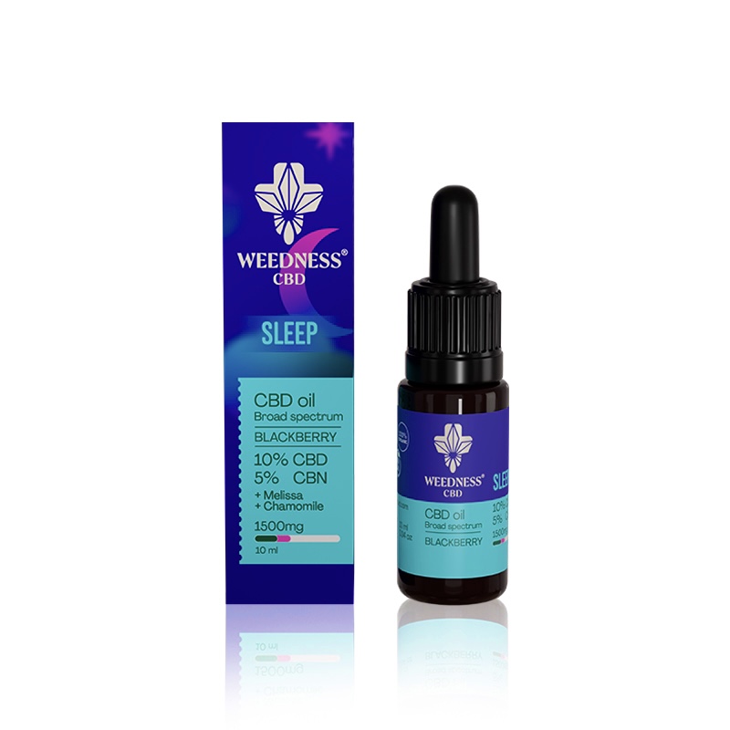 Έλαιο CBD Sleep 10% + CBN 5% | Βατόμουρο 10ml